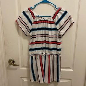 Tommy Hilfiger Girls Striped Romper